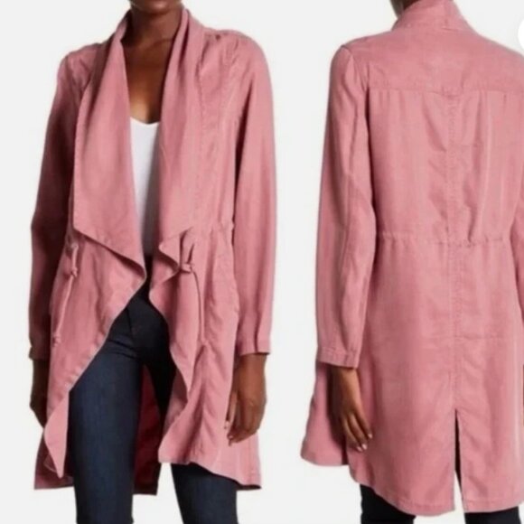 Max Jeans Drawcord Duster Jacket, Baby Pink - Women's Medium - Picture 1 of 13
